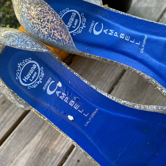 Jeffrey Campbell clear sparkly jelly flats - Picture 2 of 6